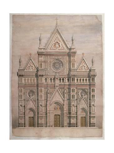 366x488 Dome, Drawing For The Face Of Florence Cathedral, 1866