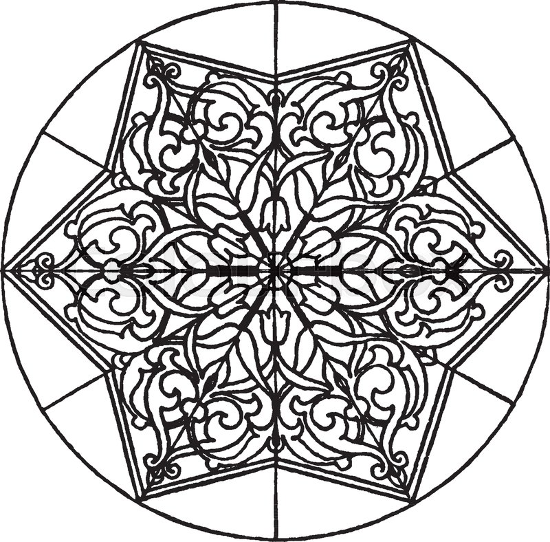 800x788 Arabian Star Shape Panel Is An 18th Century Ceiling Painting