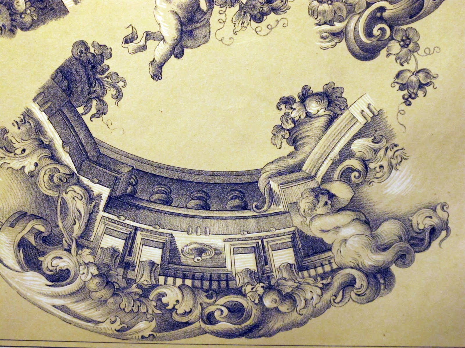 1600x1200 Surface Fragments Ornamental Ceiling Drawings, 1877