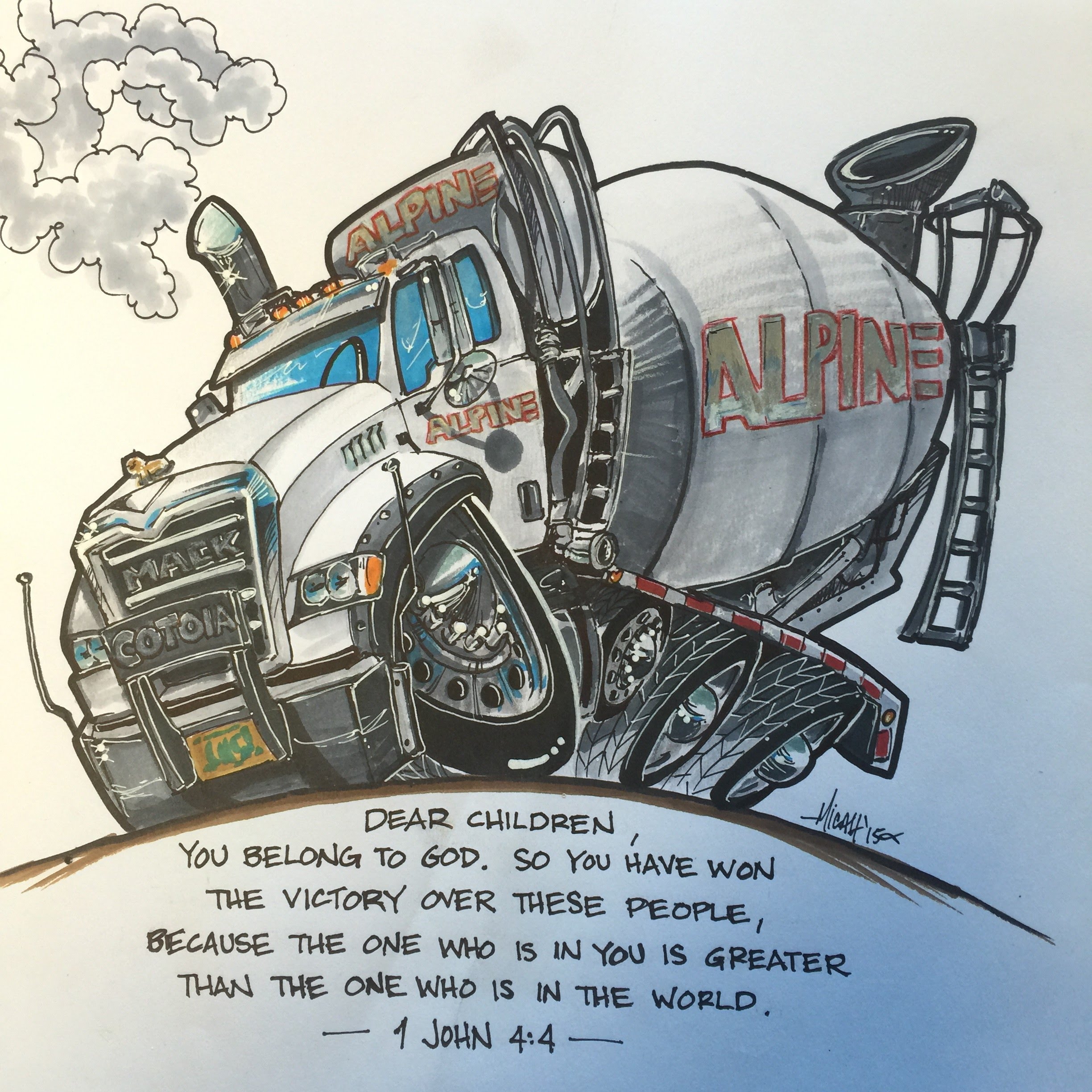 2448x2448 How To Draw A Cement Truck