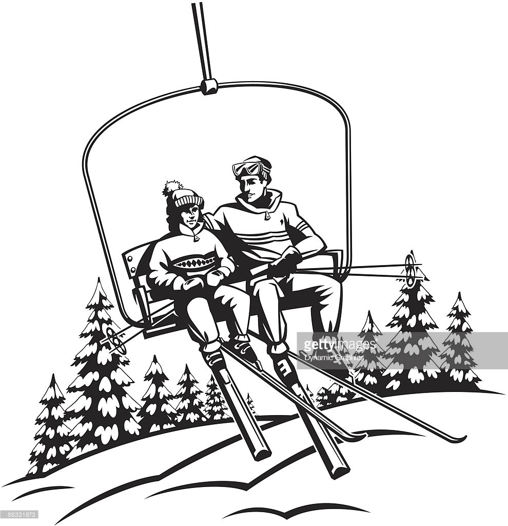 990x1024 Ski Clipart Chair Lift