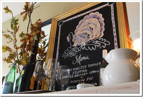 560x380 Thanksgiving Decorating Ideas Amp Turkey Chalkboard In My Own Style