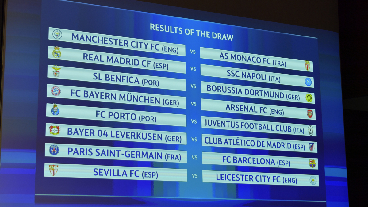 1200x675 Champions League Round Of 16 Draw Bayern V Arsenal, Paris V