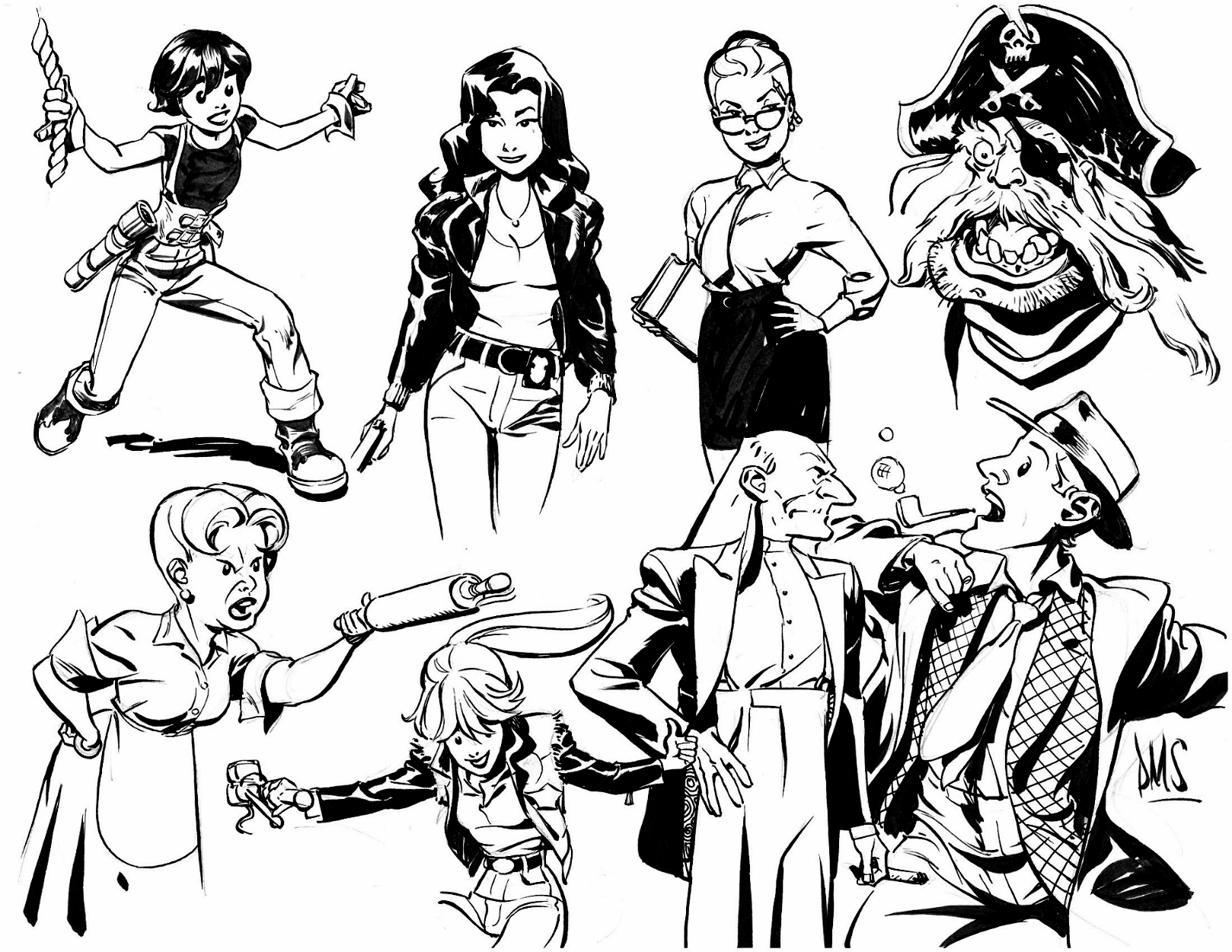 1618x1250 Leave It To Chance Model Sheet By Paul Smith, In Steven Ng'S
