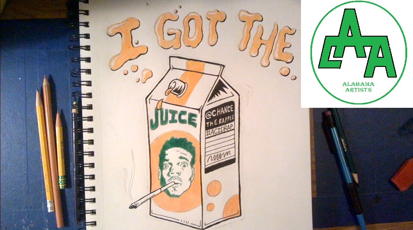 1349x753 Drawing Juice Single Cover [Chance The Rapper]