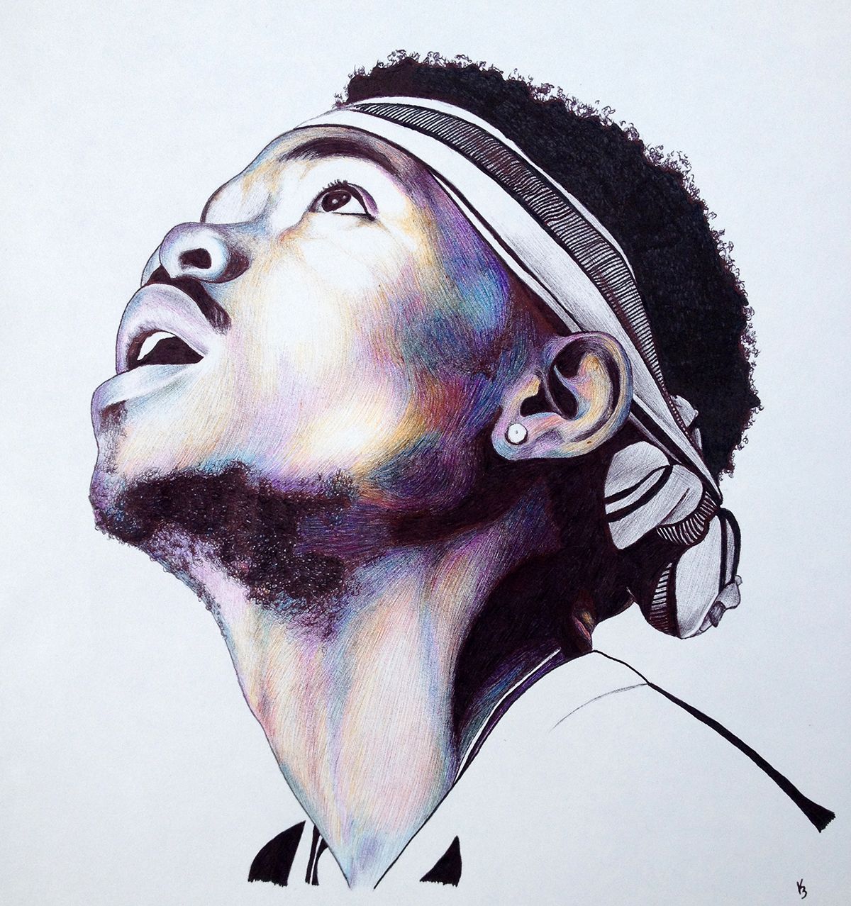 1200x1278 Chance The Rapper Ballpoint Pen By Godisloveisart Artist
