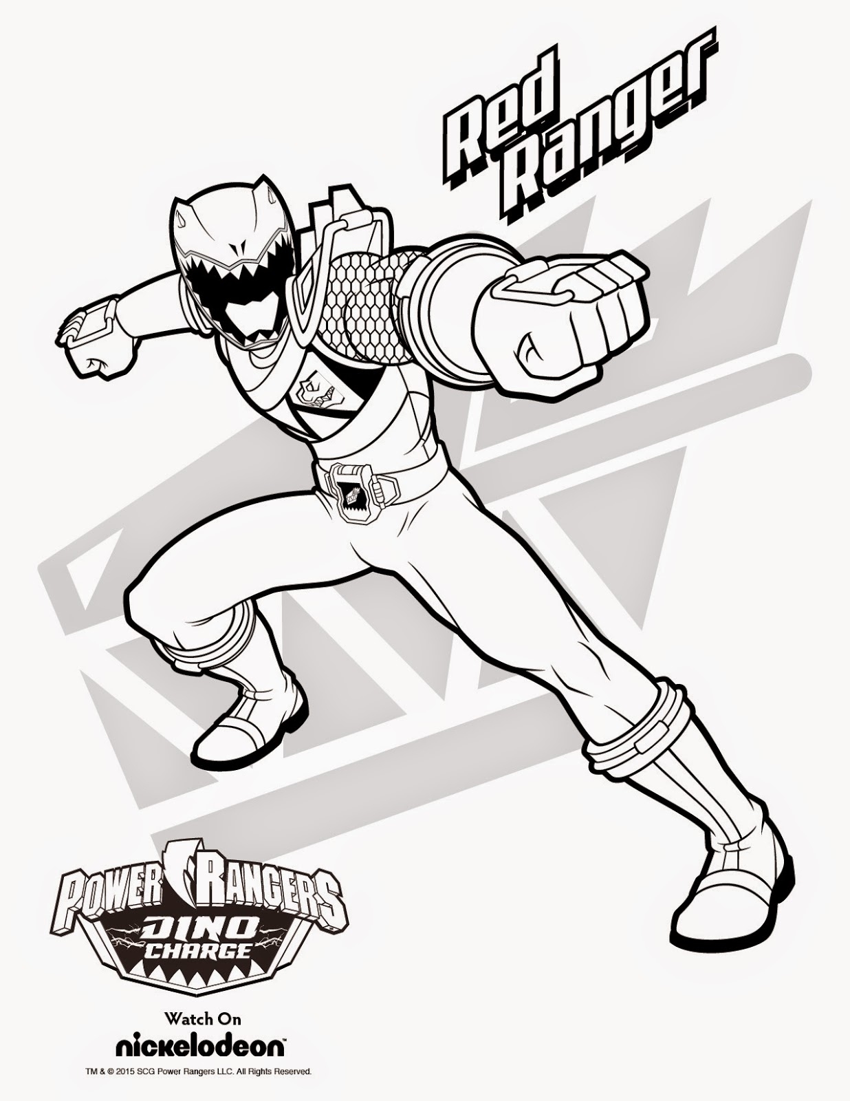 1236x1600 Power Ranger Dino Charge Coloring Page Printable Free Coloring