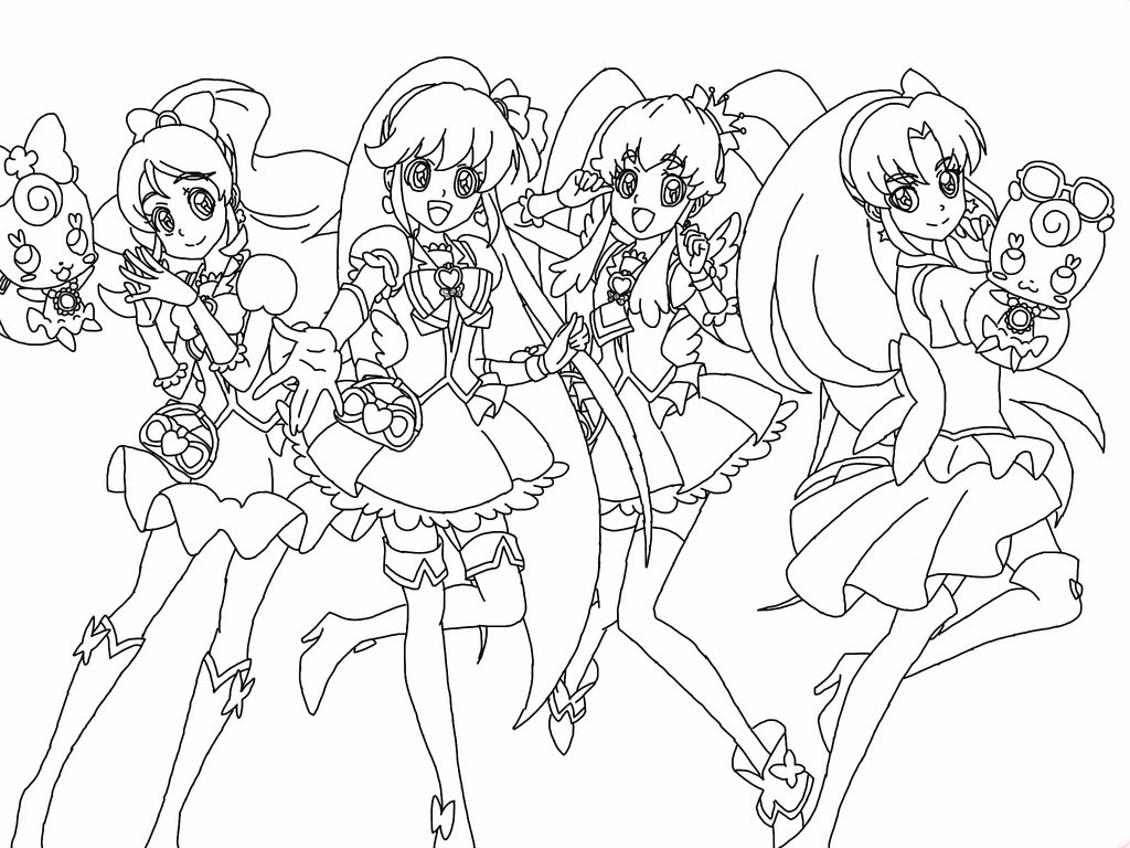 The best free Precure drawing images. Download from 7 free drawings of ...