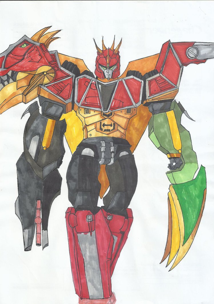 749x1066 Dino Charge Megazord Para Raptor Formation By Ryugassj3