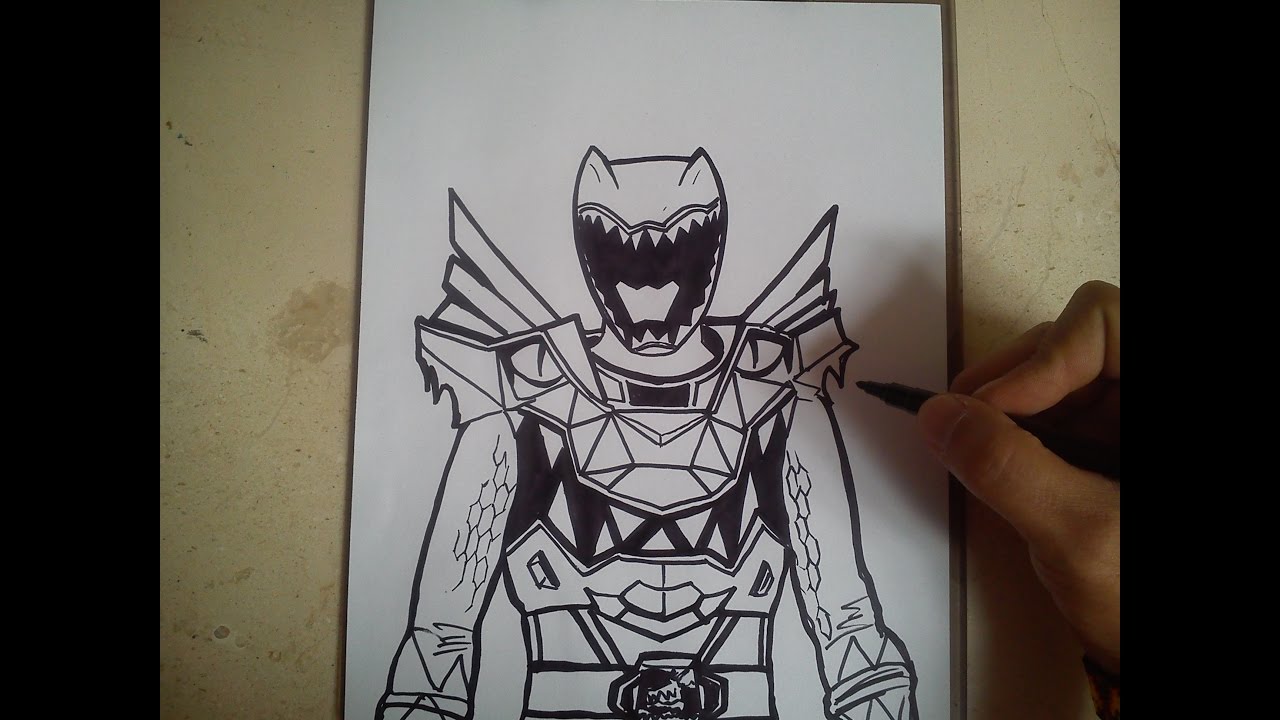 1280x720 How To Draw Power Ranger Dino Super Charge