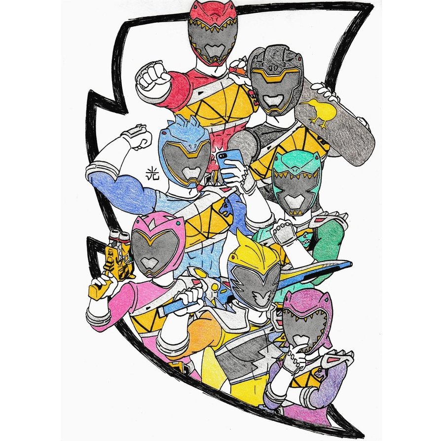 894x894 Power Rangers Dino Charge Drawing Sacanime By Vcheng2k5