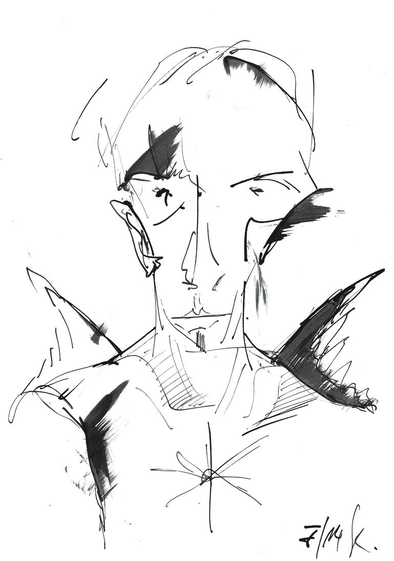 770x1094 Saatchi Art Wingzzz Drawing By Charles S Kuzmanovic