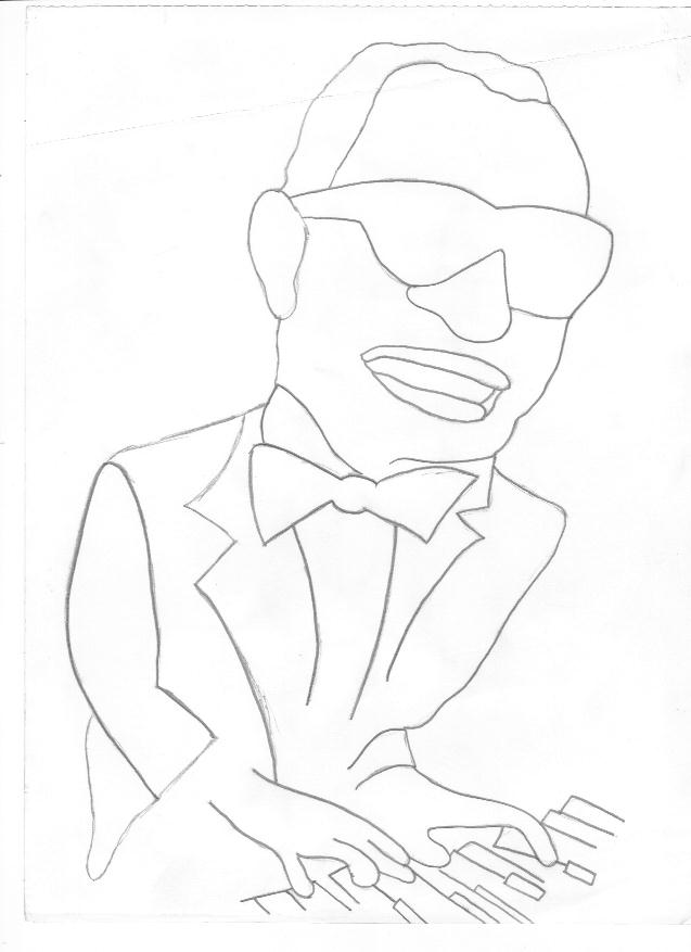 637x877 Ray Charles Cartoon By Jconlon88