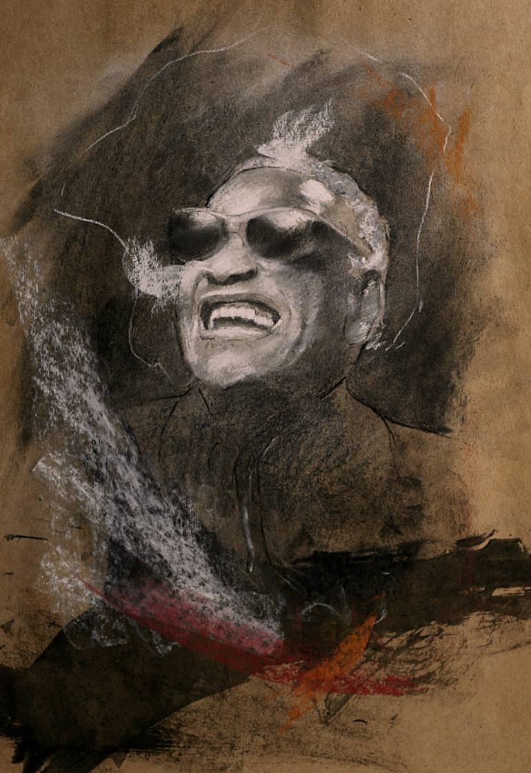 770x1120 Saatchi Art Ray Charles Drawing By Mehmet