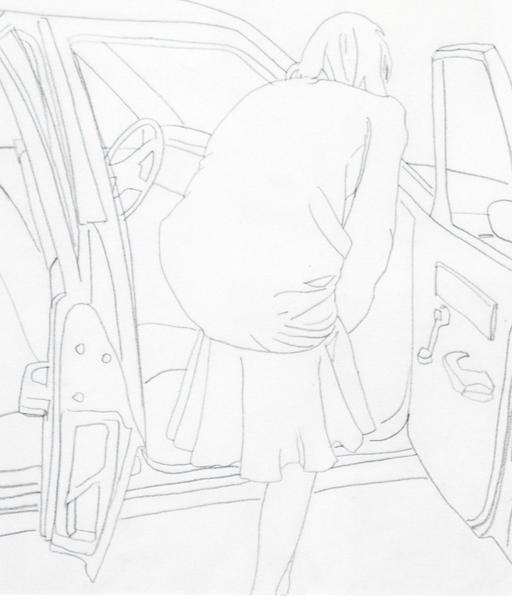 512x600 Caviar20 Charles Pachter Car Drawing Circa 1983