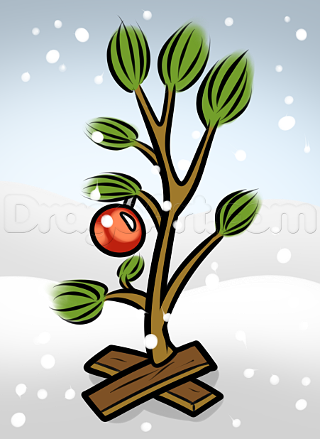 451x618 How To Draw The Charlie Brown Christmas Tree Cmc Window Ideas