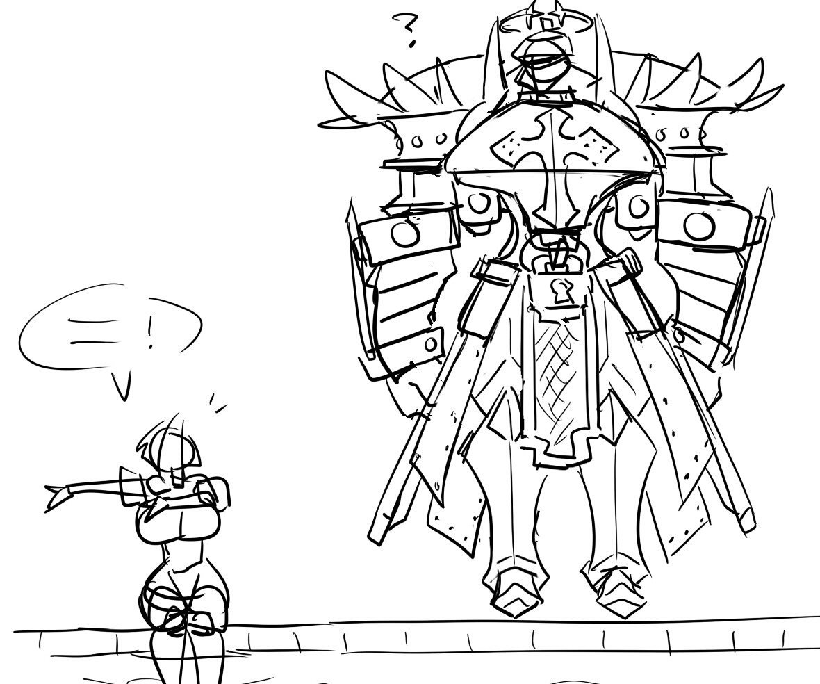 1180x984 On Twitter Chastity Armor Sketch From A Comic,