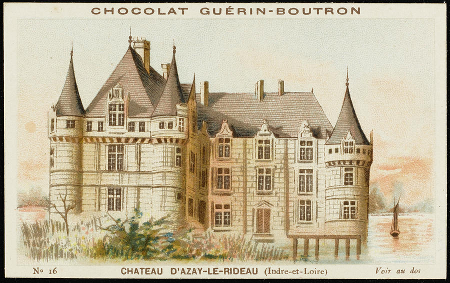 900x566 Chateau D'Azay Le Rideau Drawing By Mary Evans Picture Library