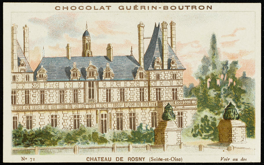 900x565 Chateau De Rosny (Seine Et Oise) Drawing By Mary Evans Picture Library