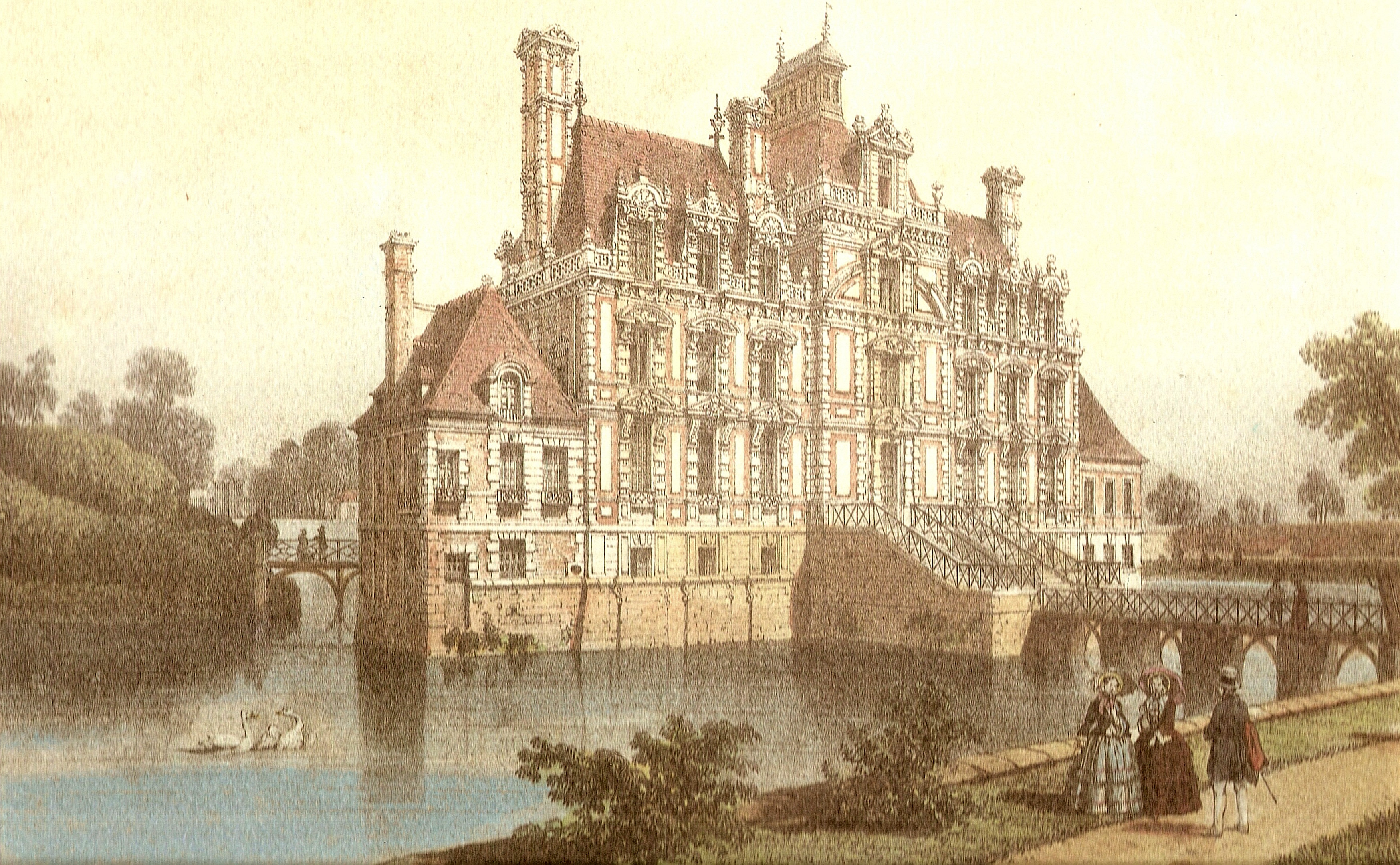 3494x2158 Filechateau De Beaumesnil 1820.jpg