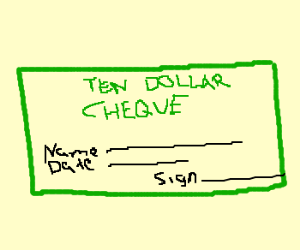 300x250 Ten Dollar Cheque