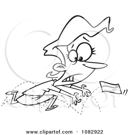 450x470 Clipart Outlined Woman Chasing A Bounced Check