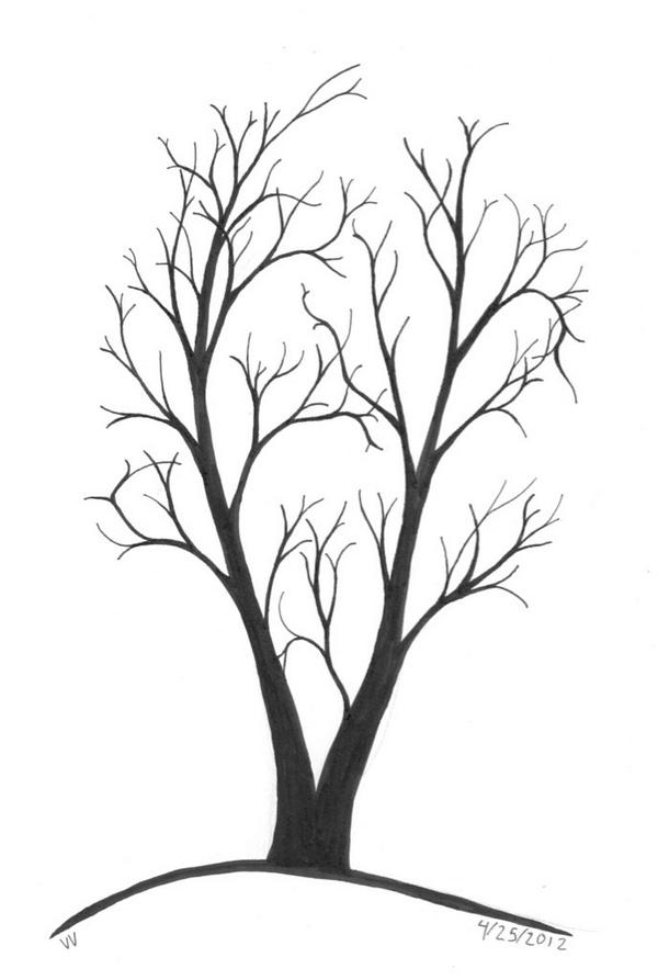 600x893 Collection Of Dead Tree Drawing Tumblr High Quality, Free