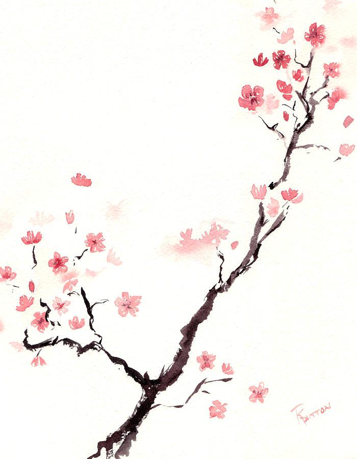 700x900 Collection Of Cherry Blossom Drawing Tumblr High Quality