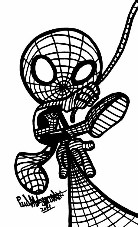 Chibi Spiderman Drawing at GetDrawings | Free download