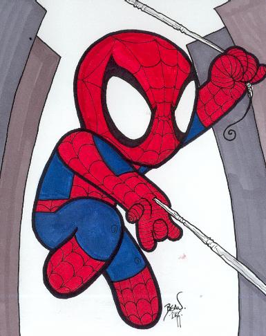 385x486 Chibi Spider Man 11. By Hedbonstudios
