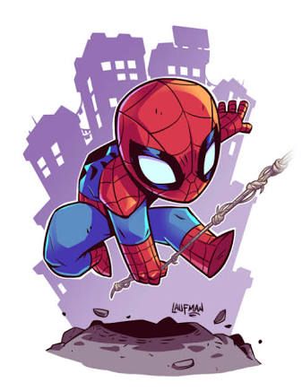 337x436 Resultado De Imagen Para Dc Comics Chibi Spider Man Homecoming
