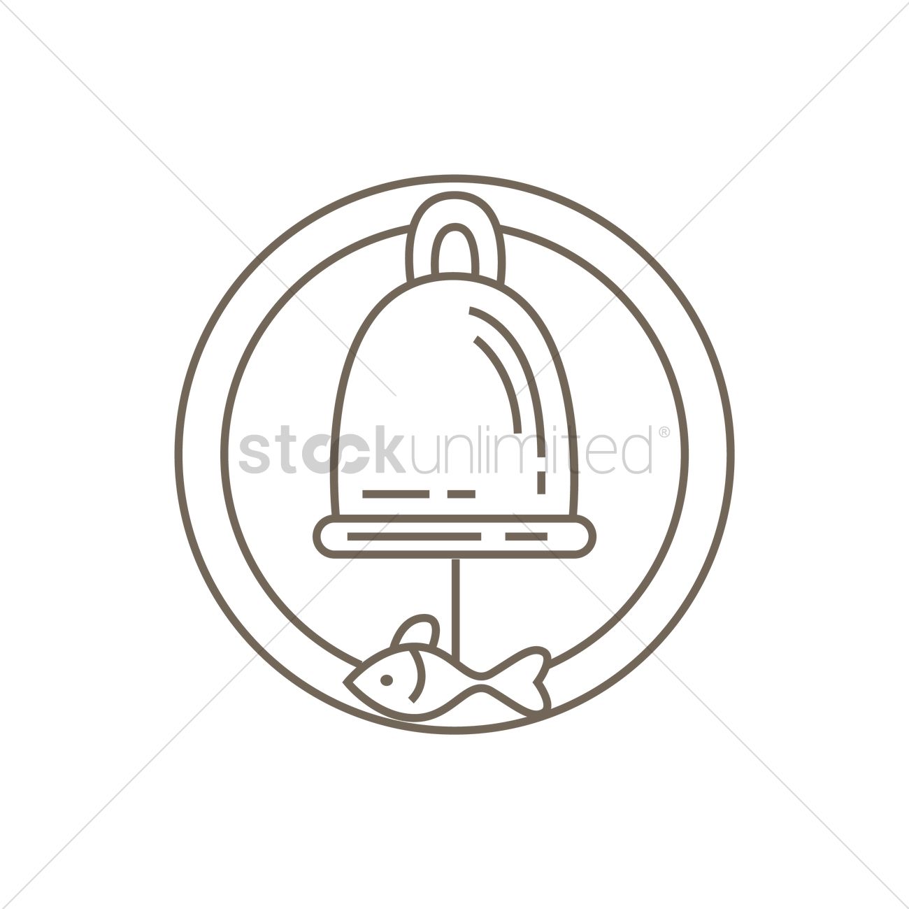 1300x1300 Korean Fish Wind Chime Vector Image