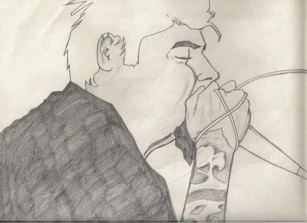 604x439 A Drawing I Did Of Chino In 04 Deftones