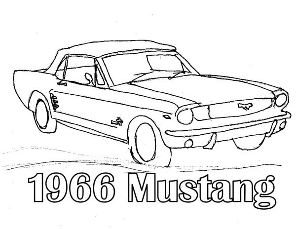 600x464 Collection Of 1966 Mustang Easy Drawing High Quality, Free