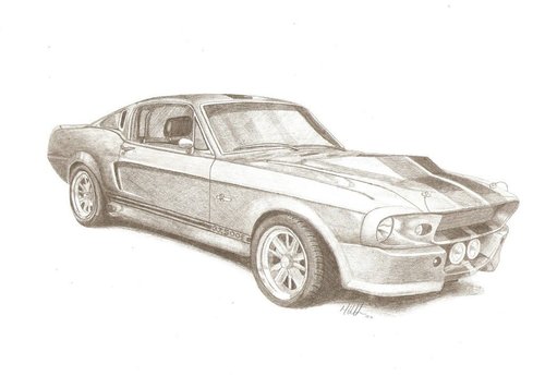 500x345 Chip Foose Mustang Drawing 62403 Usbdata