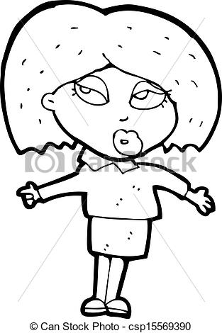 313x470 Cartoon Woman Making A Choice Eps Vectors