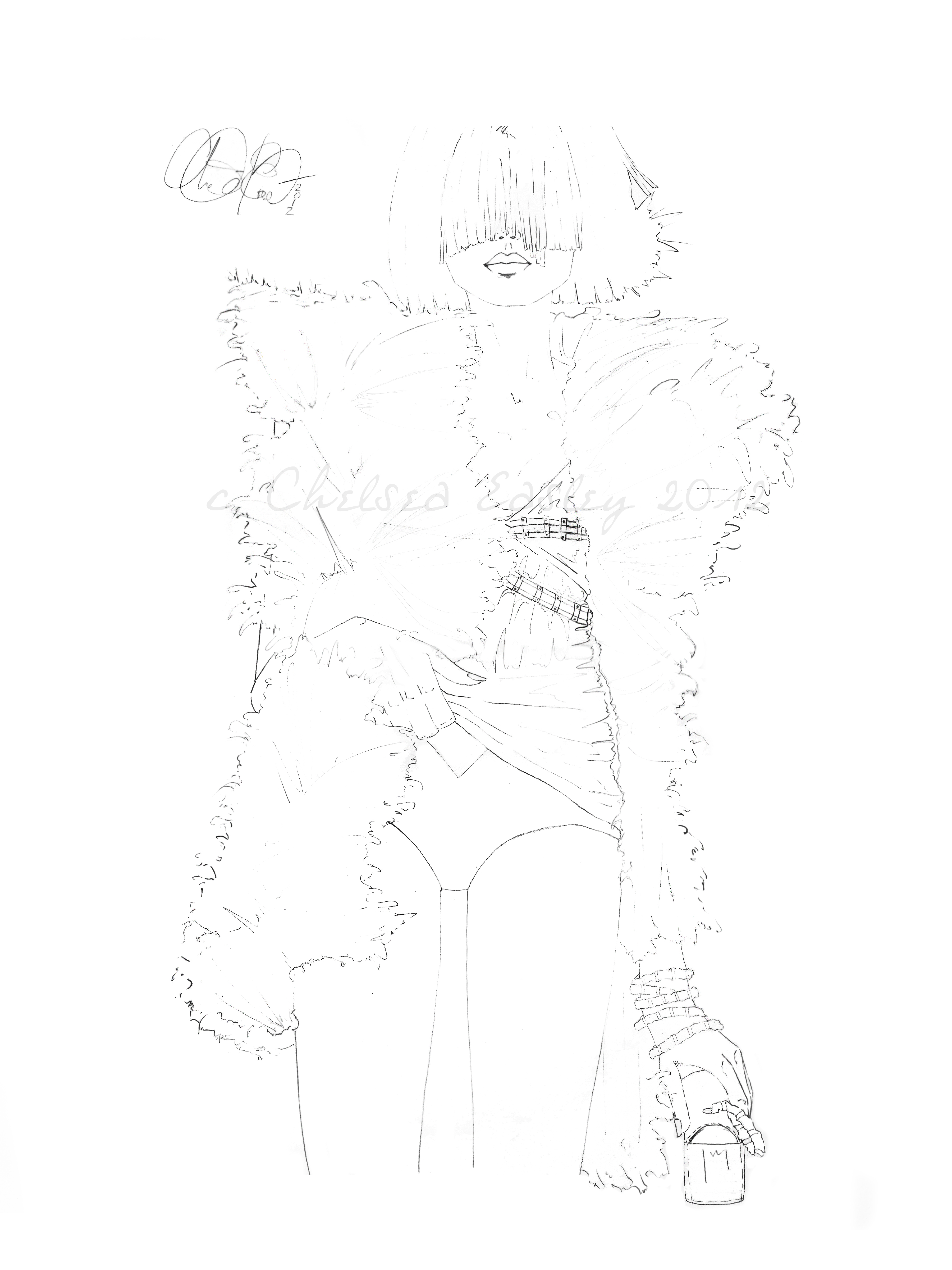 3600x4800 Drawing Illustrations La Mode