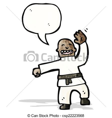 449x470 Cartoon Man Performing A Karate Chop Clip Art Vector