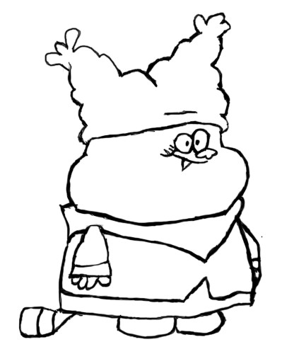 399x500 My Chowder Drawing By Blackdragonthebad