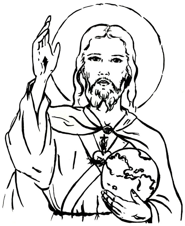 736x898 The Best Catholic Coloring Pages For Kids To Colour Images