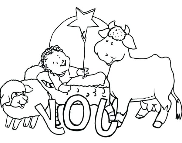 600x470 Christ The King Coloring Page Glory To Newborn In Nativity Color