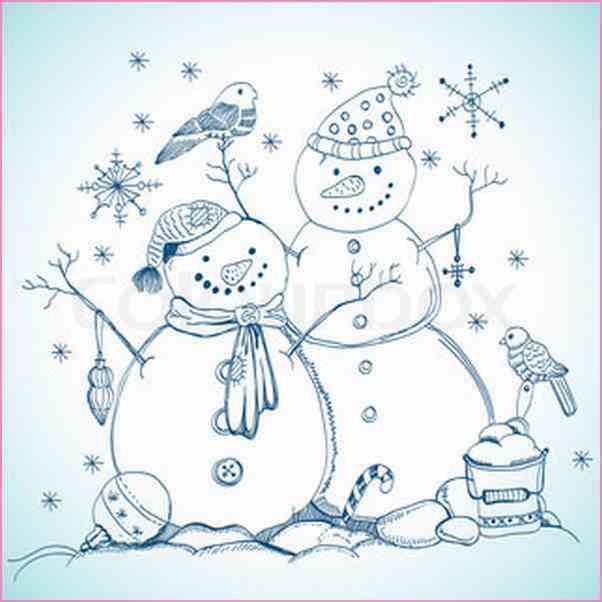 602x602 Christmas Card Drawing Ideas
