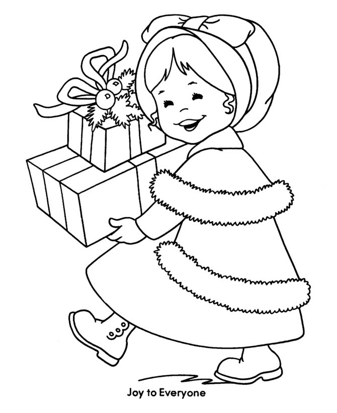 Christmas Girl Drawing