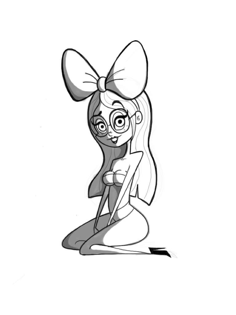 768x1024 Christmas Girl Sketch ) Hello, Im Ben.