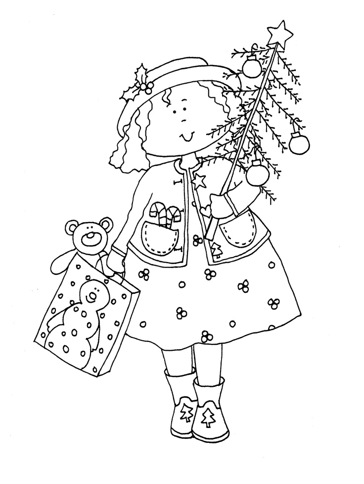 Christmas Girl Drawing at GetDrawings | Free download