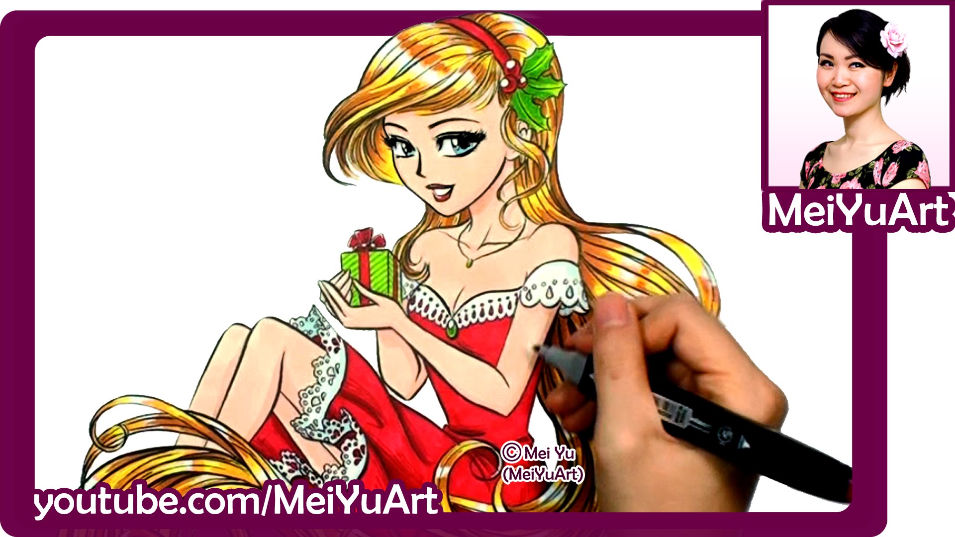 1920x1080 Beautiful Anime Girl Drawing Challenge