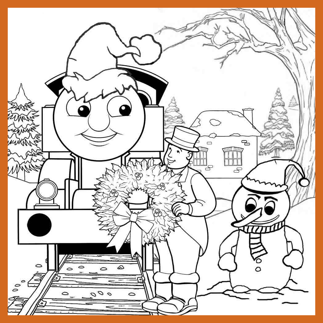 1050x1050 The Best Train Christmas Coloring Pages Image For Nativity Scene
