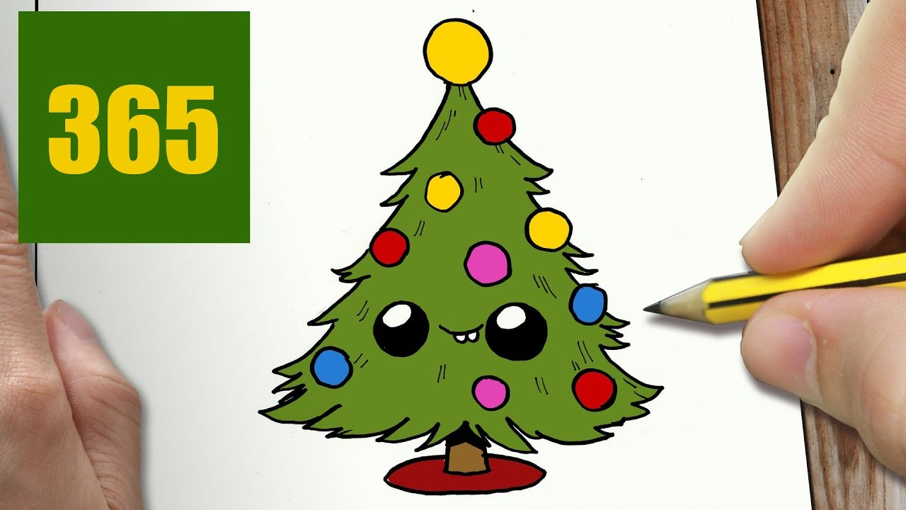 1280x720 Cute Christmas Tree Drawing How To Draw A Christmas Tree Cute
