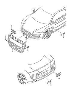 231x300 Genuine Chrome Emblem Audi R8 422 423 427 429 420853605a2zz Ebay