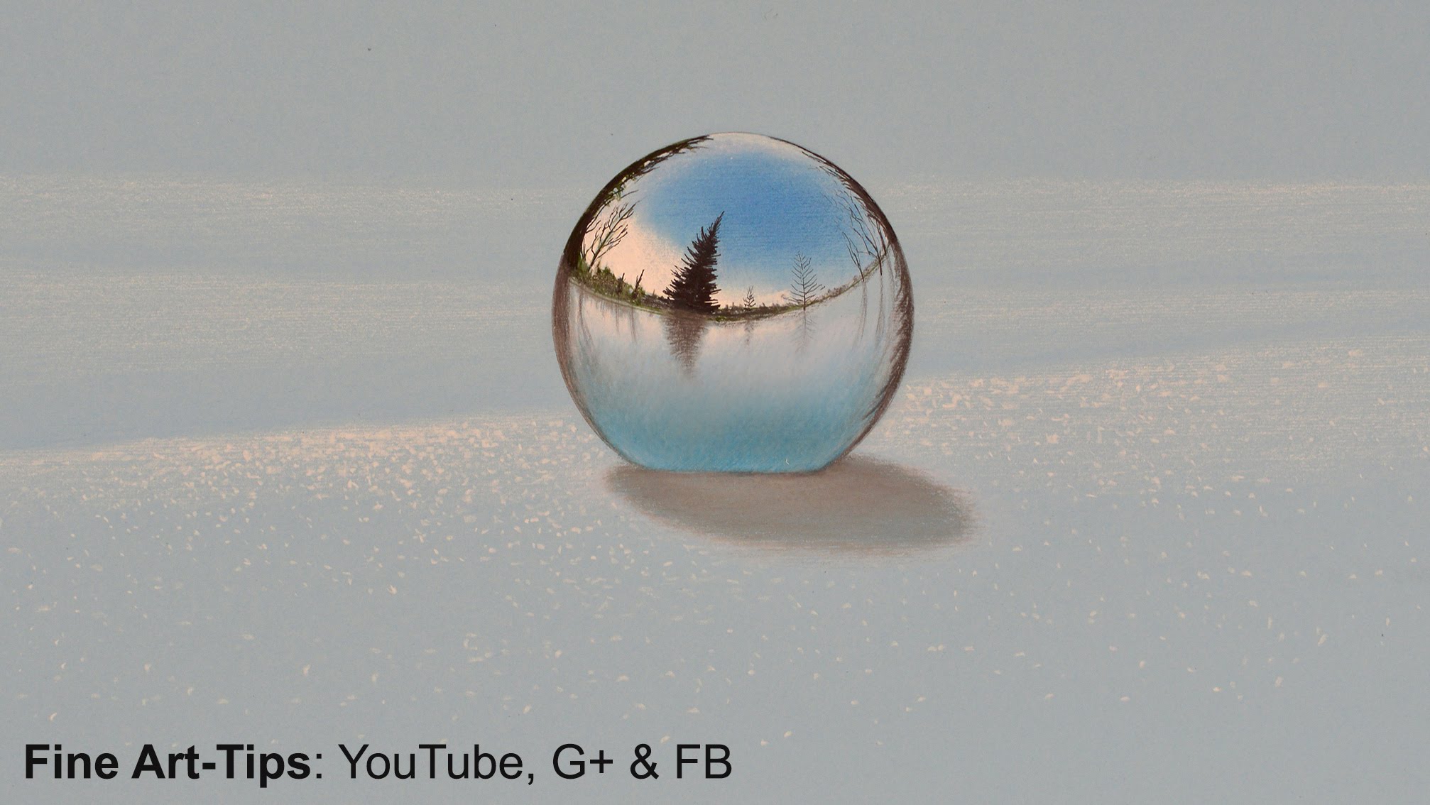 2014x1134 How To Draw A Chrome Sphere On The Snow
